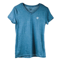 Load image into Gallery viewer, Wild Valley V-Neck T-Shirt - Teal Haze - Women's