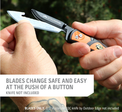Load image into Gallery viewer, 3.5" RazorSafe™ System Drop-Point Replacement Blades (6 pieces)