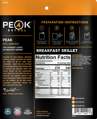 Load image into Gallery viewer, Peak Refuel Pouch - Breakfast Skillet - 100% Freeze Dried Meals
