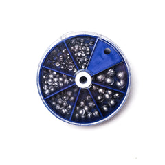 Load image into Gallery viewer, Fishing Sinker Weights Round Split Shot Weight Sinkers 100pcs/box
