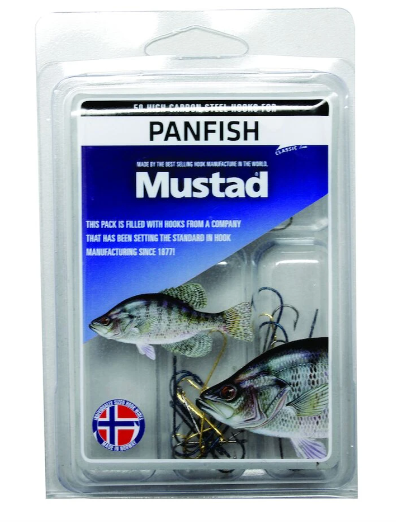Mustad - PANFISH HOOK KIT - 50 High Carbon Steel Panfish Hooks