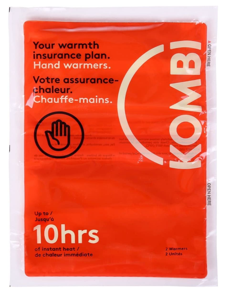 KOMBI - Hand Warmers - Pack of 2, Up to 10hrs of Instant Heat