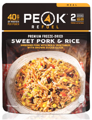 Load image into Gallery viewer, Peak Refuel Pouch - Sweet Pork &amp; Rice - 100% Freeze Dried Meals
