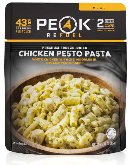 Peak Refuel Pouch - Chicken Pesto Pasta - 100% Freeze Dried Meals
