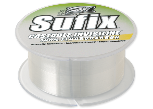 Sufix Castable Invisiline™ 100% Fluorocarbon Clear; 6; 100 Yd. Spools